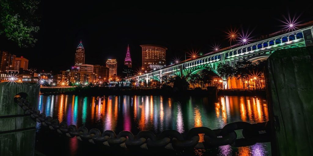 Cleveland Skyline at Night