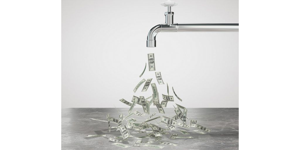 Stream of Money from Faucet