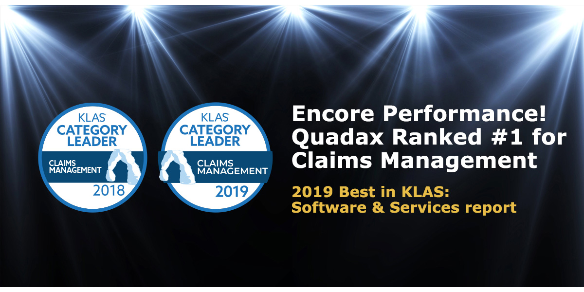 Encore Performance!  Quadax is #1 — Again!