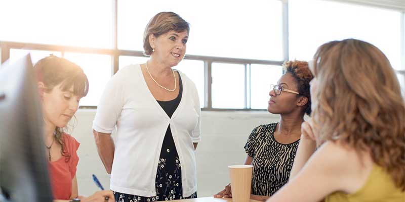 Professional woman in a meeting