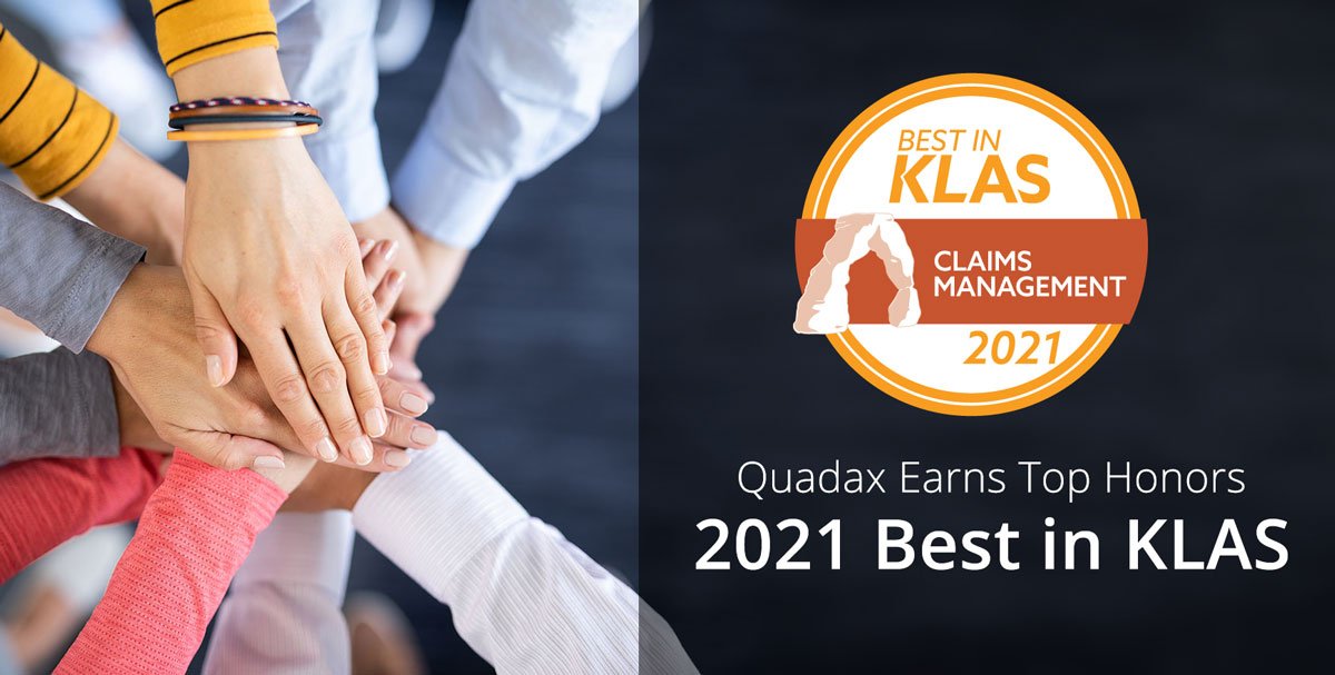 Quadax Recognized Best in KLAS for Claims Management